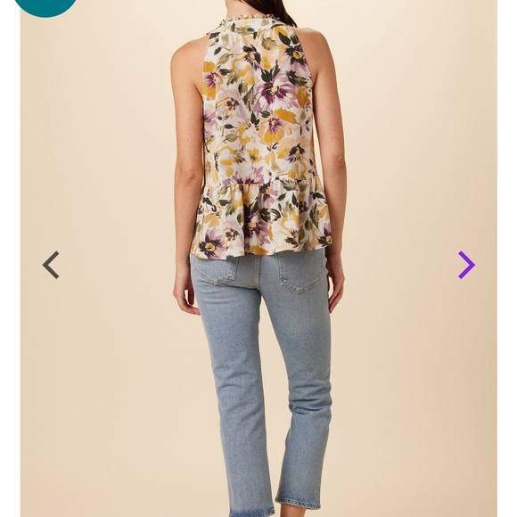 Amour Vert Dahlia Washable Silk Blouse - Picture 3 of 5